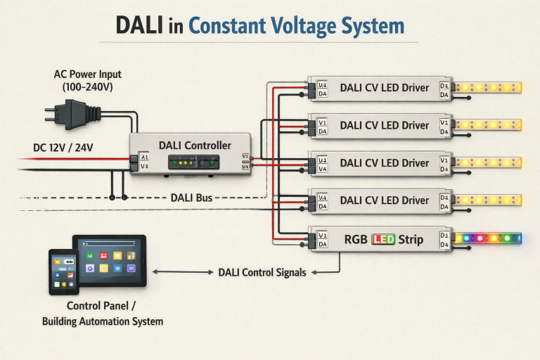 DALI dimmable LED driver,DALI led driver,constant voltage LED Driver