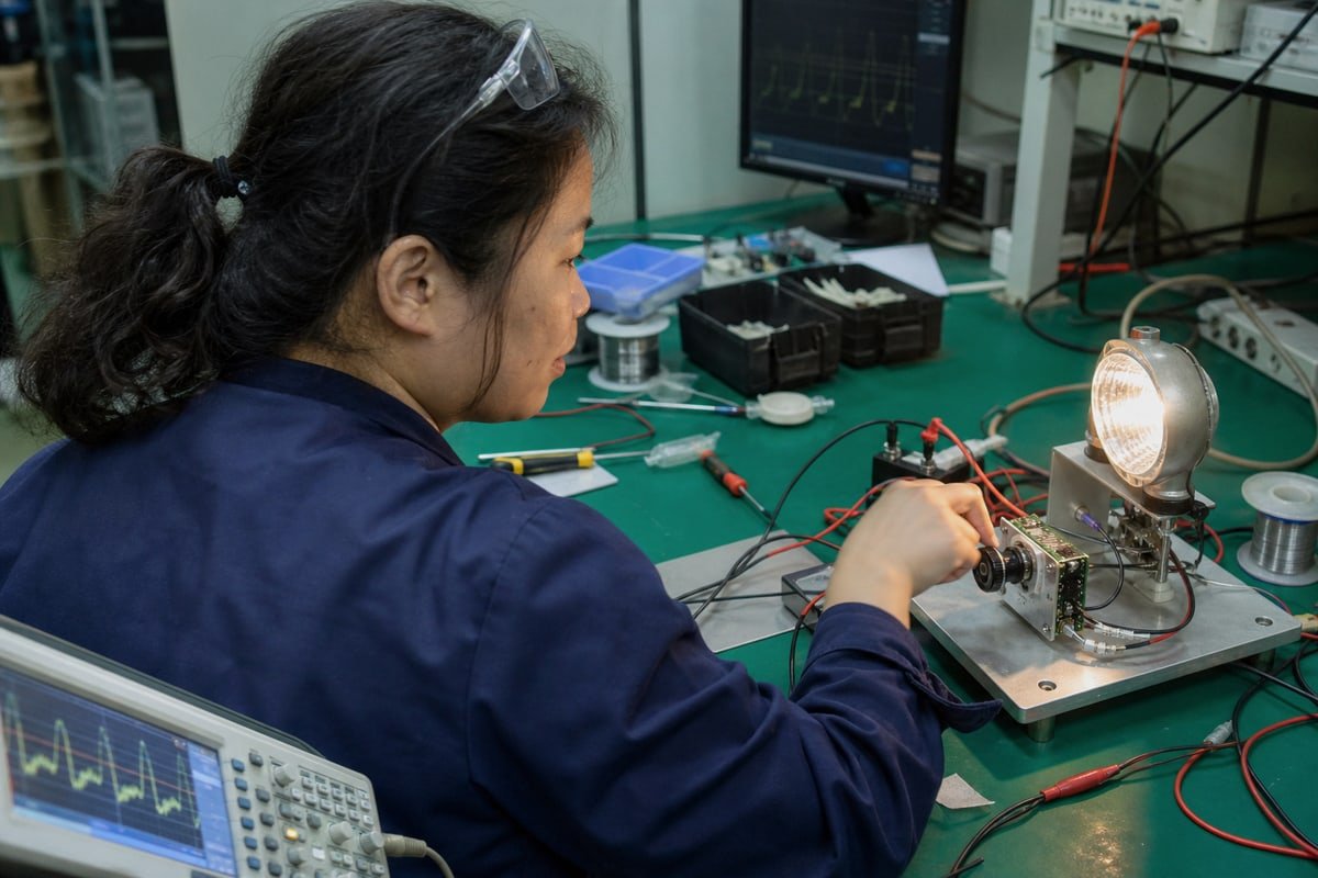 TRIAC dimmer delaying AC sine wave turn-on to dim light output (ID#2)