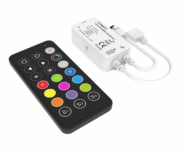 4ch 1a 5 24vdc wifi ir rgbw cv led controller f4 mwtrc3 tuya app.gif