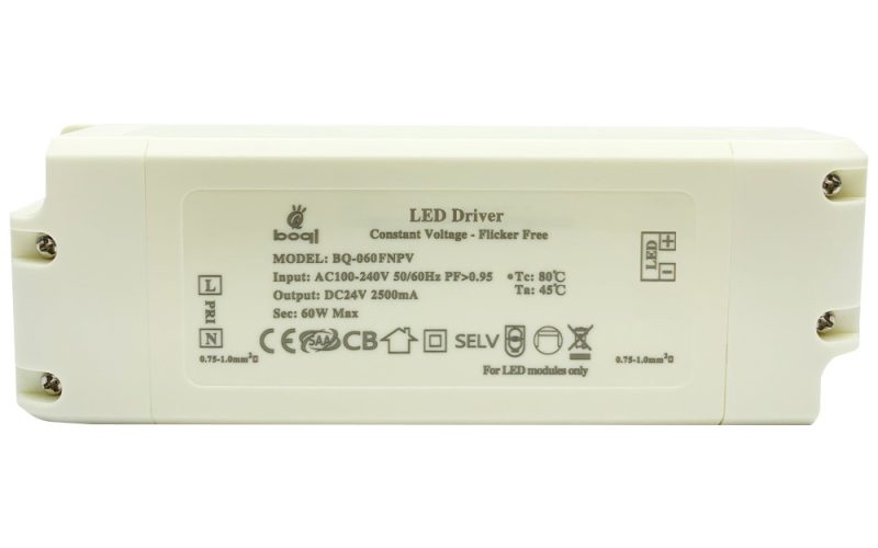 BQ-060FNPV-24 01 HPFC Constant Voltage LED Driver 24V 60W