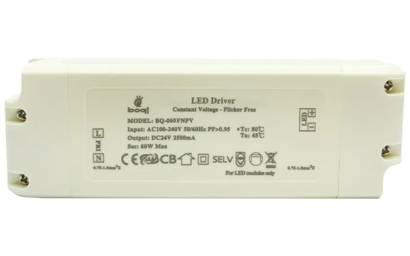 HPFC LED-driver met constante spanning 24V 60W