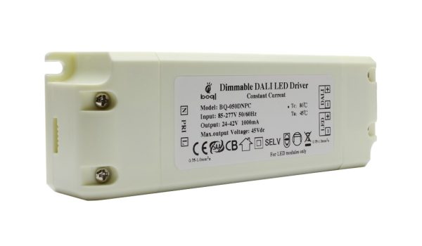 Dimmable DALI LED Drivers BQ-050DNPC 1000 02 Constant Current Dimmable DALI LED Drivers 48W 1000mA