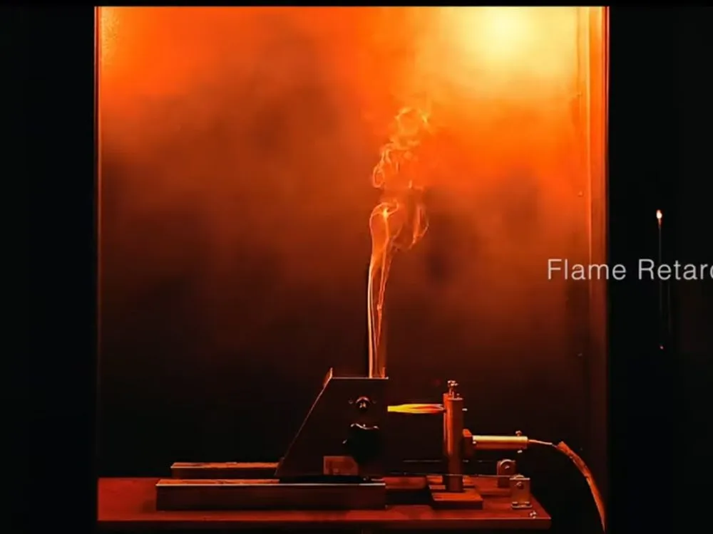 boqi production process flame retardant test